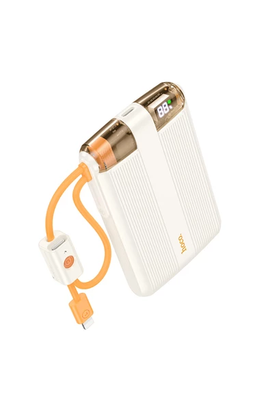 Hoco J127 Dijital Göstergeli Dual Kablolu 20W Hızlı Şarj Destekli 10.000 mAh PD Mini Powerbank - 7