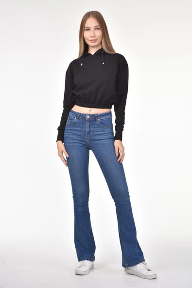 DRR Moda Kapüşonlu Bel Lastikli Sweet - 2