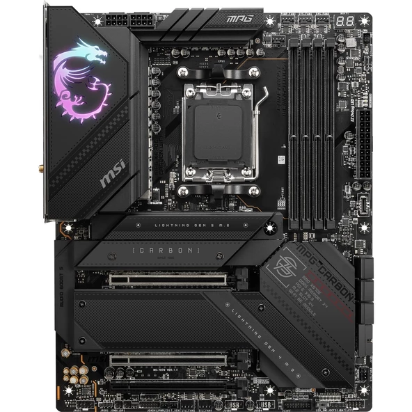 MSI MPG X670E CARBON WIFI-6E DDR5 HDMI-DP PCIE 5.0 AM5 ATX - 2
