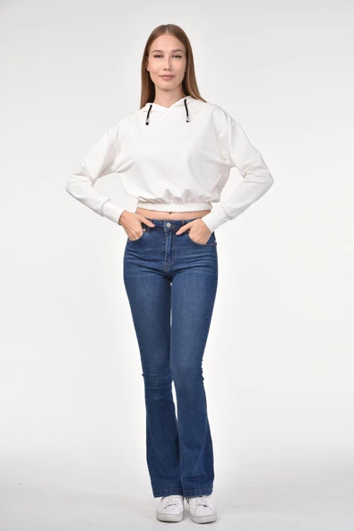 DRR Moda Kapüşonlu Bel Lastikli Sweet - 7