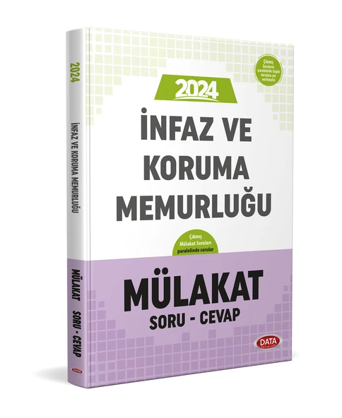 Data 2024 GYS İnfaz ve Koruma Memurluğu Mülakat Soru-Cevap Data Yayınları