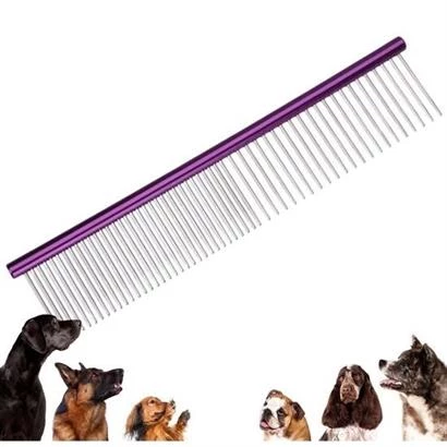 Petinka Köpek Tarağı Renkli Pet Köpek Pire Tımar Tarağı Parlak Metal Köpek Tüyü Tarama - 5