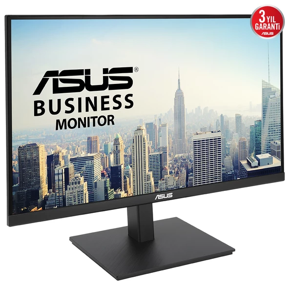 ASUS VA27UQSB 27 IPS FREESYNC 3840x2160 5ms 350cd DP HDMI USB Hoparlör VESA 3YIL EYECARE PLUS FLICKER-FREE ÇERÇEVESIZ DÜSÜK MAVI ISIK PIVOT MONITÖR - Resim 5