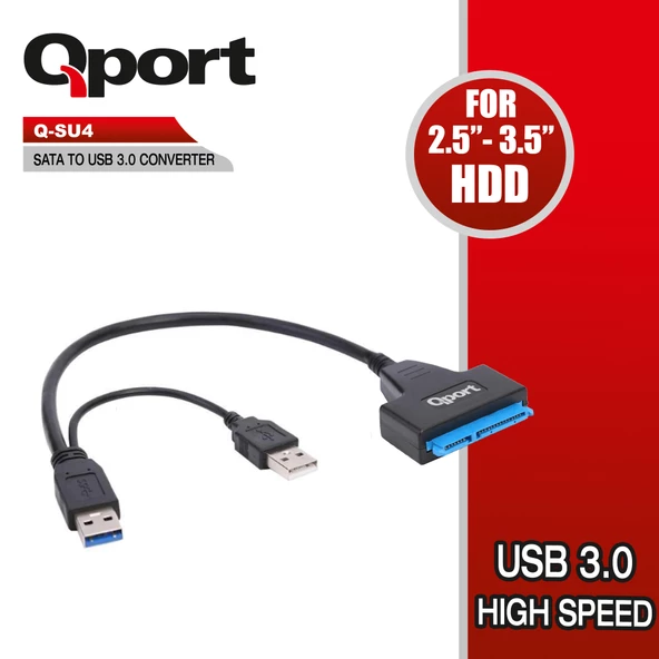 QPORT Q-SU4 USB 3.0 TO SATA CEVIRICI