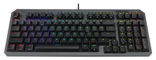 ASUS TUF GAMING K3 RD/TR GEN II TURKCE OYUNCU KLAVYESI BILEK DESTEGI SUYA VE TOZA DAYANIKLI RED SWITCH - 4