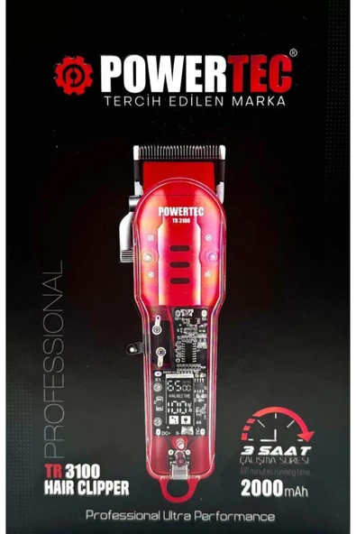 Powertec TR-3100 Profesyonel Saç Sakal Tıraş Makinesi - 2