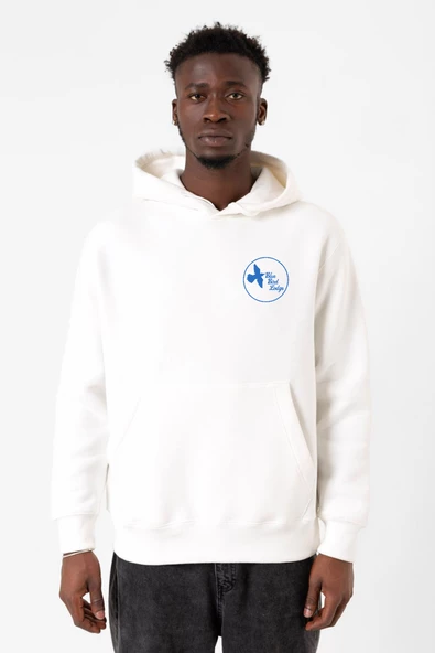 The Mentalist Blue Bird Lodge Beyaz Erkek 3ip Kapşonlu Sweatshirt