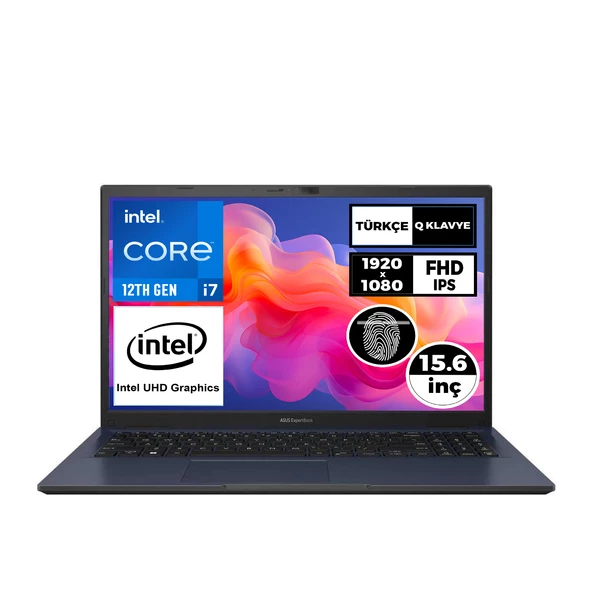 Asus ExpertBook B1 i7-1255U 8GB 1TB SSD 15.6" FHD Freedos Taşınabilir Bilgisayar B1502CBA-I78512B0D 003