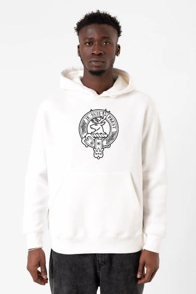Outlander Je Suis Prest Beyaz Erkek 3ip Kapşonlu Sweatshirt