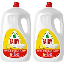 Fairy Limon Kokulu Süper Ekonomik Paket Sıvı Bulaşık Deterjanı 2600 ml, 2 Adet