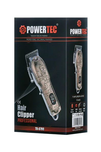 Powertec TR-6700 Profesyonel Saç Sakal Tıraş Makinesi - 6