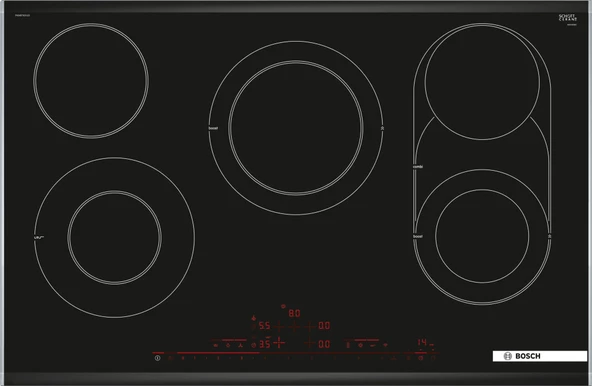 Bosch PKM875DV1D Siyah Cam Seramik Elektrikli Ankastre Ocak