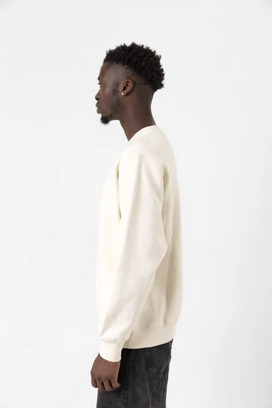 Sarı Kırmızı Leon Ekru Erkek 2ip Sweatshirt - Resim 4