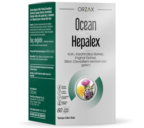 Orzax Ocean Hepalex 60 Kapsül ürün görseli