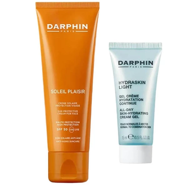 Darphin Güneş Seti Soleil Plaisir SPF50 50 ml + Hydraskin Light Cream 15 ml
