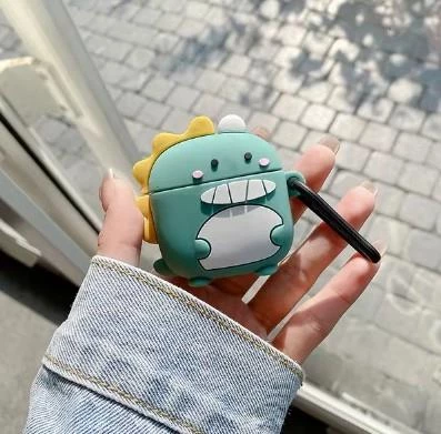 Samsung Galaxy Buds3 - Samsung Galaxy Buds3 Pro İle Uyumlu Dinozor Figürlü Silikon Kılıf - 5