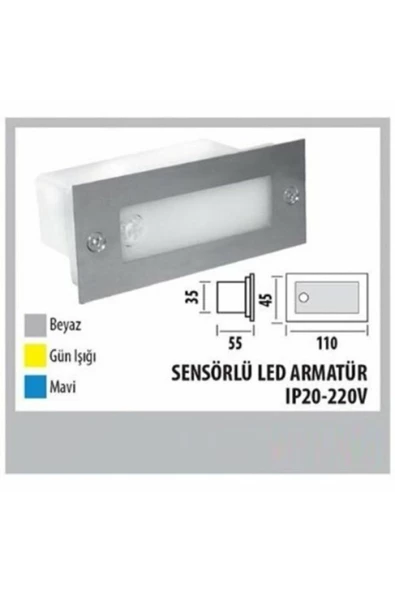 fullreyon Sensörlü Led Armatür Krd06 Ip20 - 220v Gün Işığı