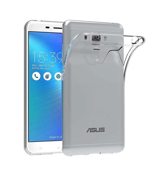 Asus ZC551KL Zenfone 3 Laser Kılıf Ultra İnce Silikon Kapak 0.2 mm Şeffaf