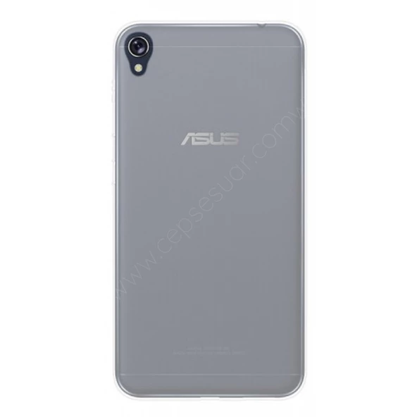 Asus ZB501KL Zenfone Live Kılıf Ultra İnce Silikon Kapak Füme