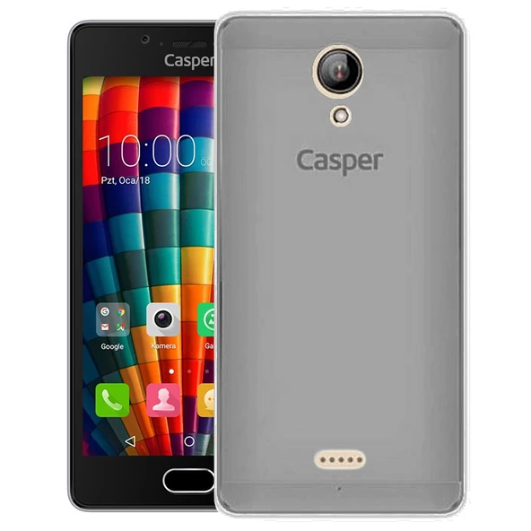 Casper Via E1 Kılıf Ultra İnce Silikon Kapak 0.2 mm Füme