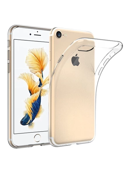 Apple iPhone 6 Plus Kılıf Ultra İnce Silikon Kapak 0.2 mm Şeffaf