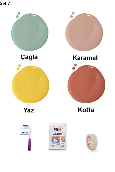 Bİ'Boya Geometrik Duvar Boyama Seti - 8