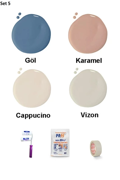 Bİ'Boya Geometrik Duvar Boyama Seti - 6