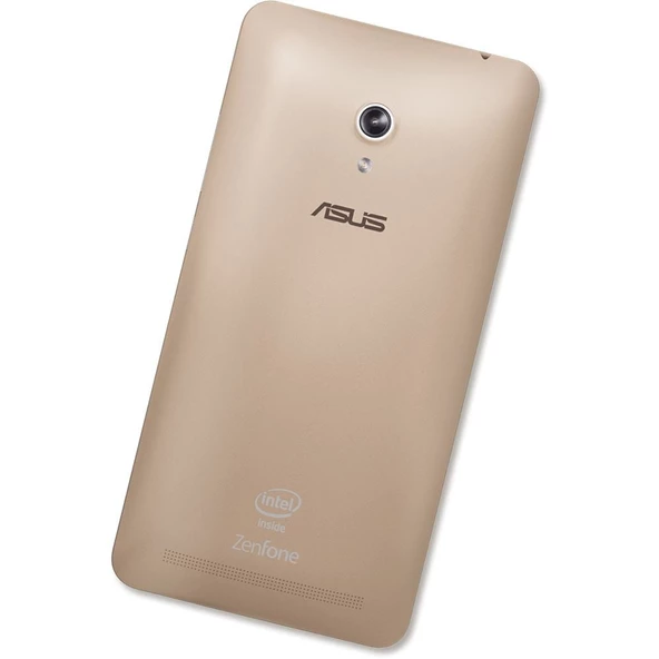Asus A501CG Zenfone 5 Kılıf Ultra İnce Silikon Kapak Gold ürün görseli 1