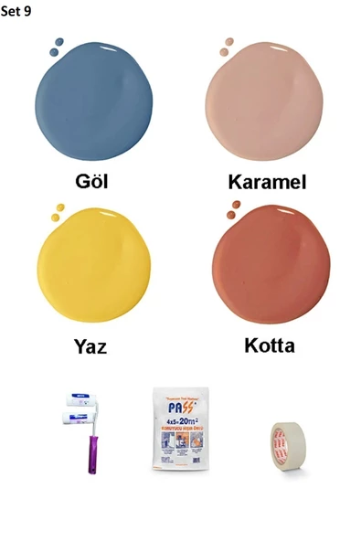 Bİ'Boya Geometrik Duvar Boyama Seti - 10