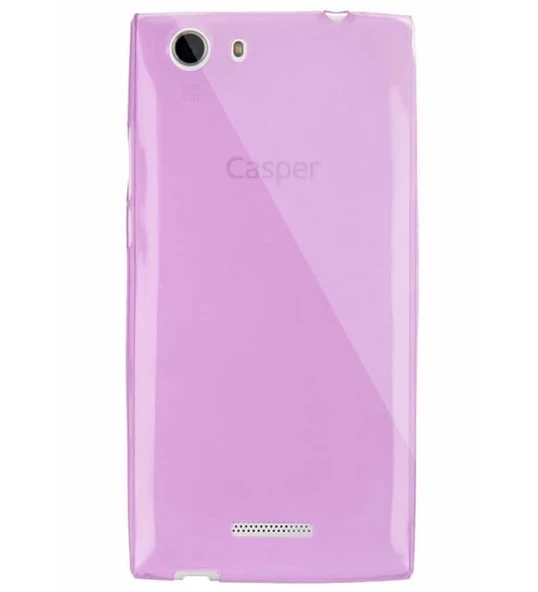 Casper Via V8 Kılıf Ultra İnce Silikon Kapak 0.2 mm Pembe