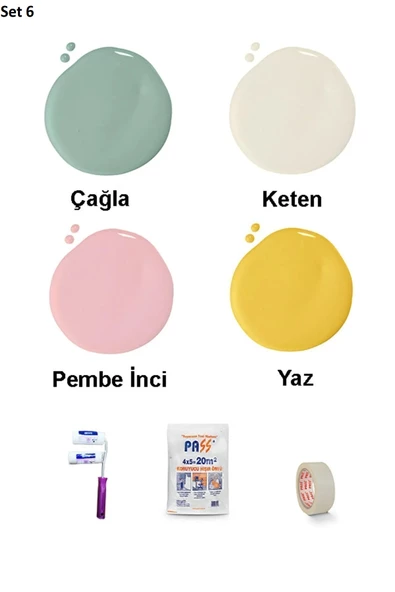 Bİ'Boya Geometrik Duvar Boyama Seti - 7