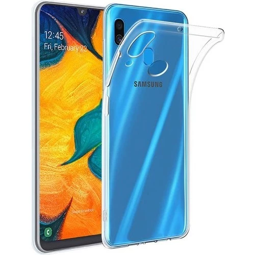 Samsung Galaxy A20S Kılıf Ultra İnce Silikon Kapak 0.2 mm Şeffaf