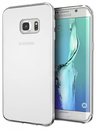 Samsung Galaxy S6 Edge Kılıf Ultra İnce Silikon Kapak 0.2 mm Şeffaf