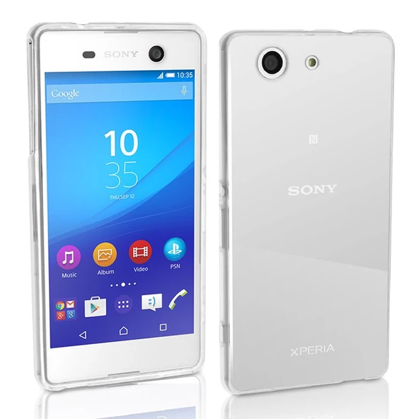 Sony Xperia M5 Kılıf Ultra İnce Silikon Kapak 0.2 mm Şeffaf