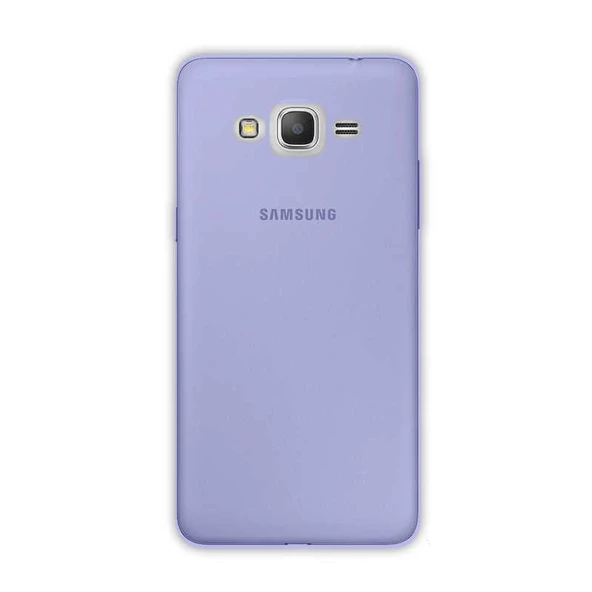 Samsung Galaxy Grand 2 Ultra İnce Silikon Kapak 0.2 mm Mavi