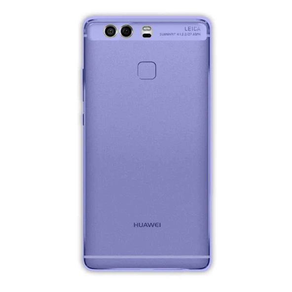 Huawei P10 Plus Kılıf Ultra İnce Silikon Kapak 0.2 mm Mavi