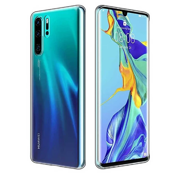 Huawei P30 Pro Kılıf Ultra İnce Silikon Kapak 0.2 mm Şeffaf