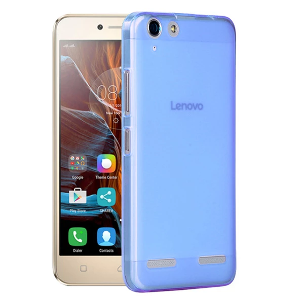 Lenovo K5 Plus Kılıf Ultra İnce Silikon Kapak Mavi