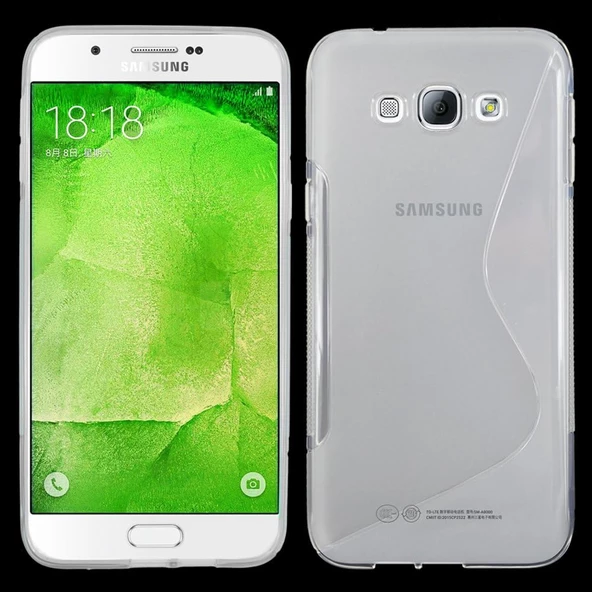 Samsung Galaxy A8 2015 Kılıf Ultra İnce Silikon Kapak 0.2 mm Şeffaf