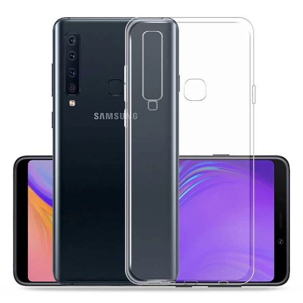 Samsung Galaxy A9 2018 Kılıf Ultra İnce Silikon Kapak 0.2 mm Şeffaf