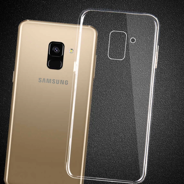 Samsung Galaxy A6 2018 Kılıf Ultra İnce Silikon Kapak 0.2 mm Şeffaf