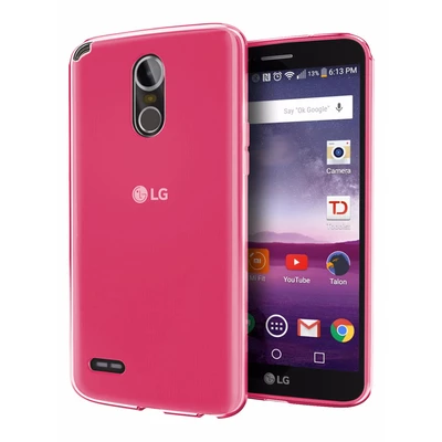 LG Stylus 3 Kılıf Ultra İnce Silikon Kapak 0.2 mm Pembe