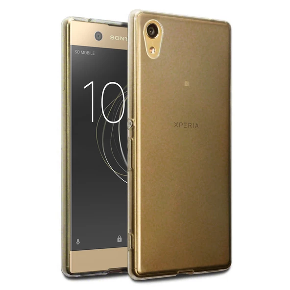 Sony Xperia L1 Kılıf Ultra İnce Silikon Kapak 0.2 mm Füme