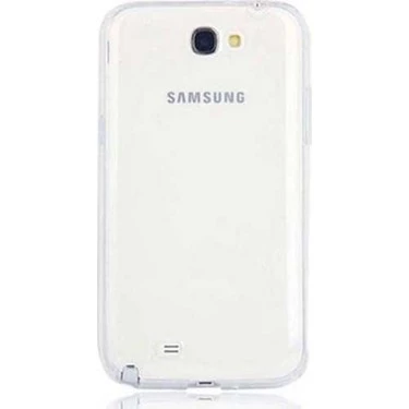 Samsung Galaxy Note 2 Kılıf Ultra İnce Silikon Kapak 0.2 mm Şeffaf