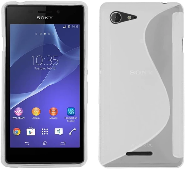 Sony Xperia E3 Kılıf Ultra İnce Silikon Kapak 0.2 mm Şeffaf