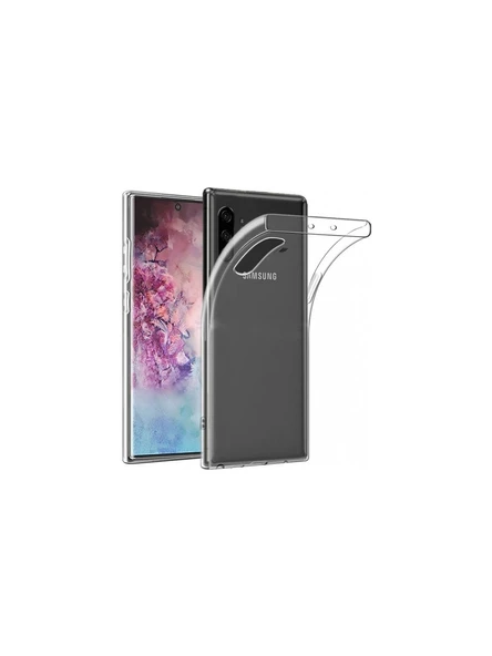 Samsung Galaxy Note 10 Kılıf Ultra İnce Silikon Kapak 0.2 mm Şeffaf