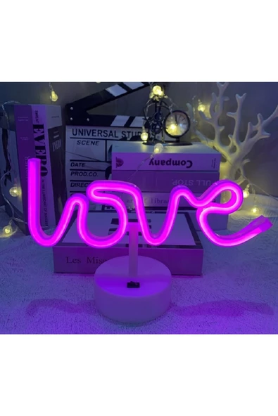 Livava Love Neon Lamba, Mor, 25X14