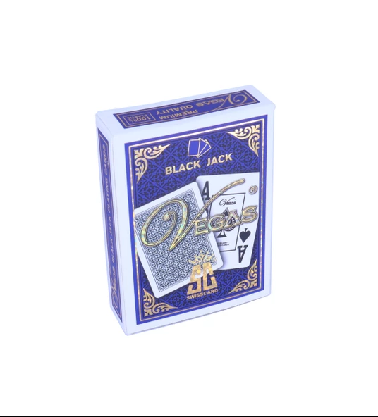 Swisscard İskambil Blackjack Poker Oyun Kartı - Mavi - 2