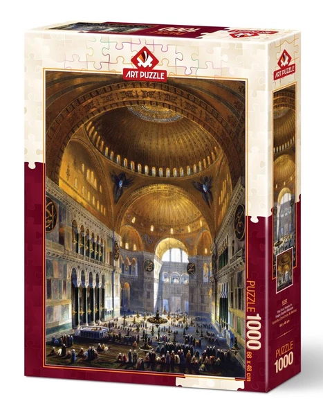 Art Puzzle Ayasofya Camii'nde İlk Namaz 1000 Parça 5252 - 2