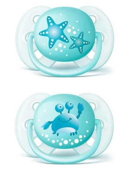 Philips Avent Yalancı Emzik Ultra Soft Desenli Erkek | 0-6 Ay, 2 Adet - 2